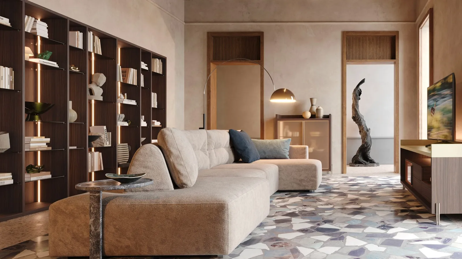 Libreria a muro LV703 di Giessegi