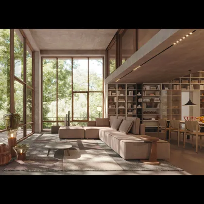 Libreria componibile LV711 di Giessegi