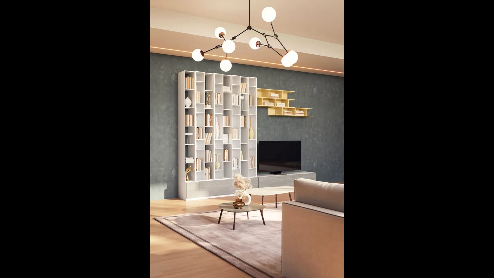 Libreria a muro LV719 di Giessegi