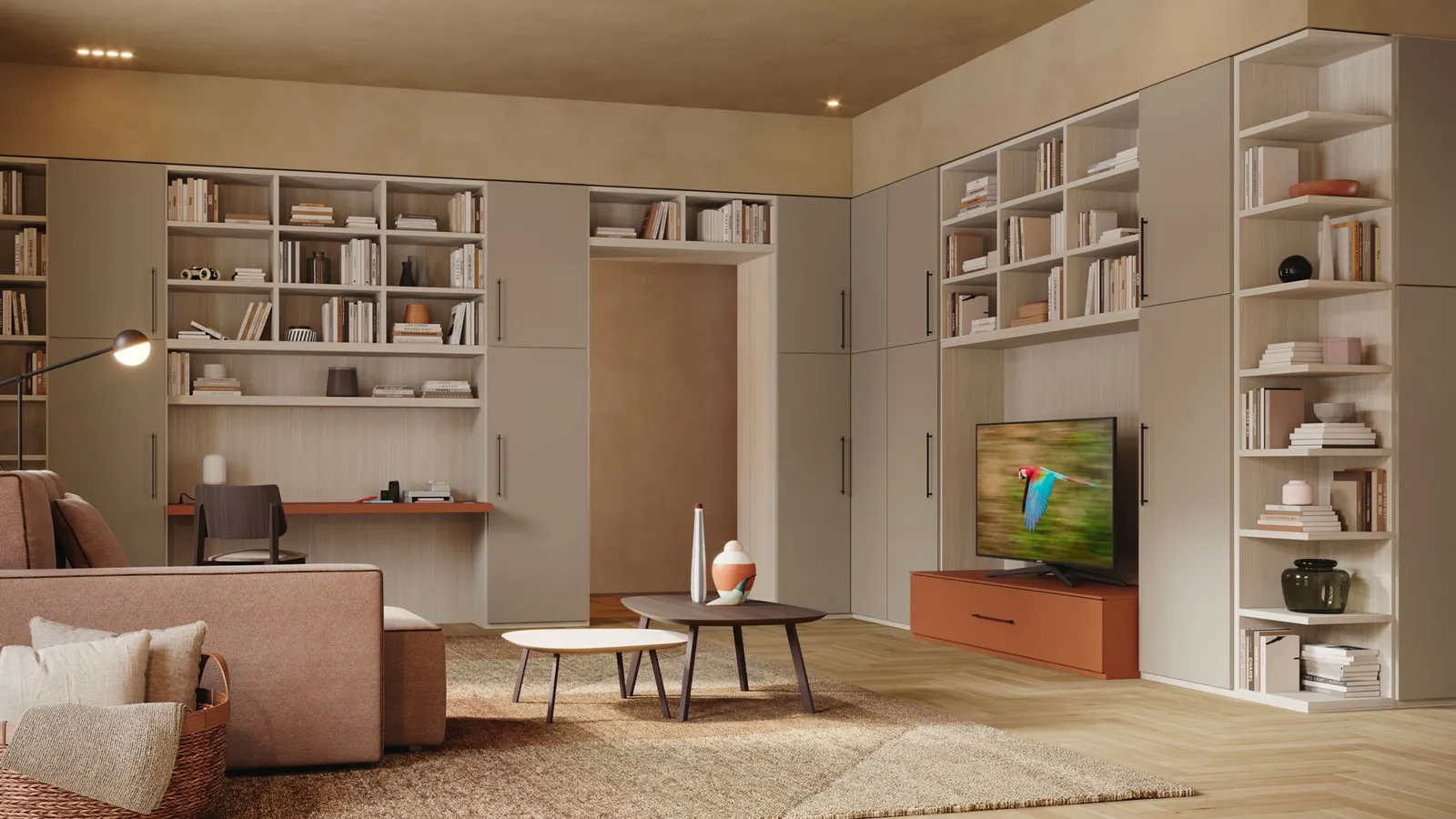 Libreria a muro LV722 di Giessegi