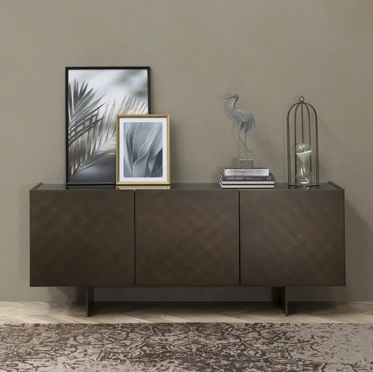 Madia Coated in laccato bronzo spazzolato di Tonin Casa