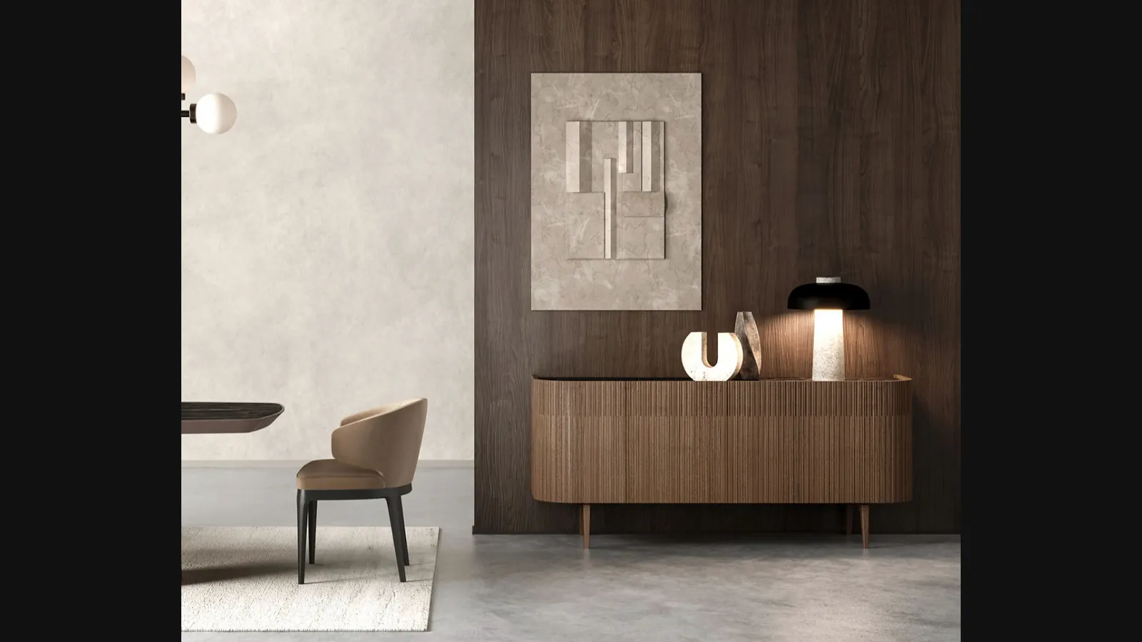 Madia Icon in noce cannettato di Fasolin