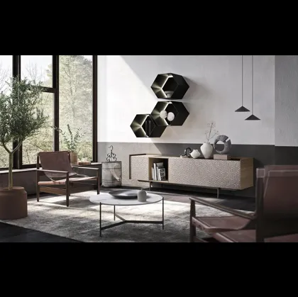 Madia Horizon Slim 979 in legno e materico di Mobilgam