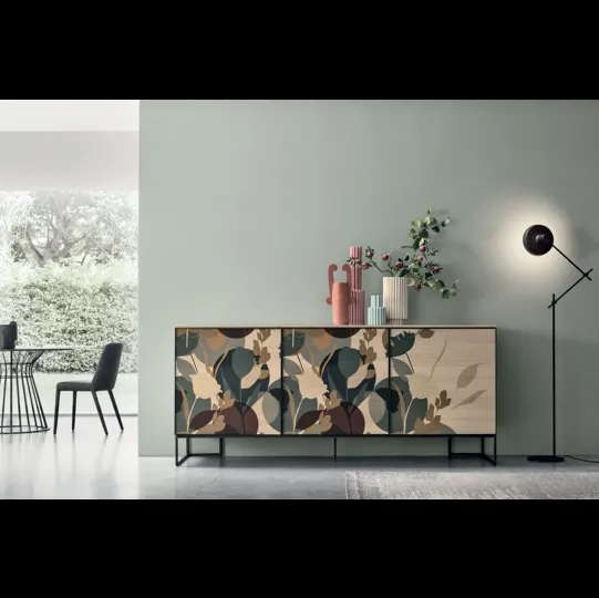 Madia Vinci A01 in materico rovere sabbia di Tomasella