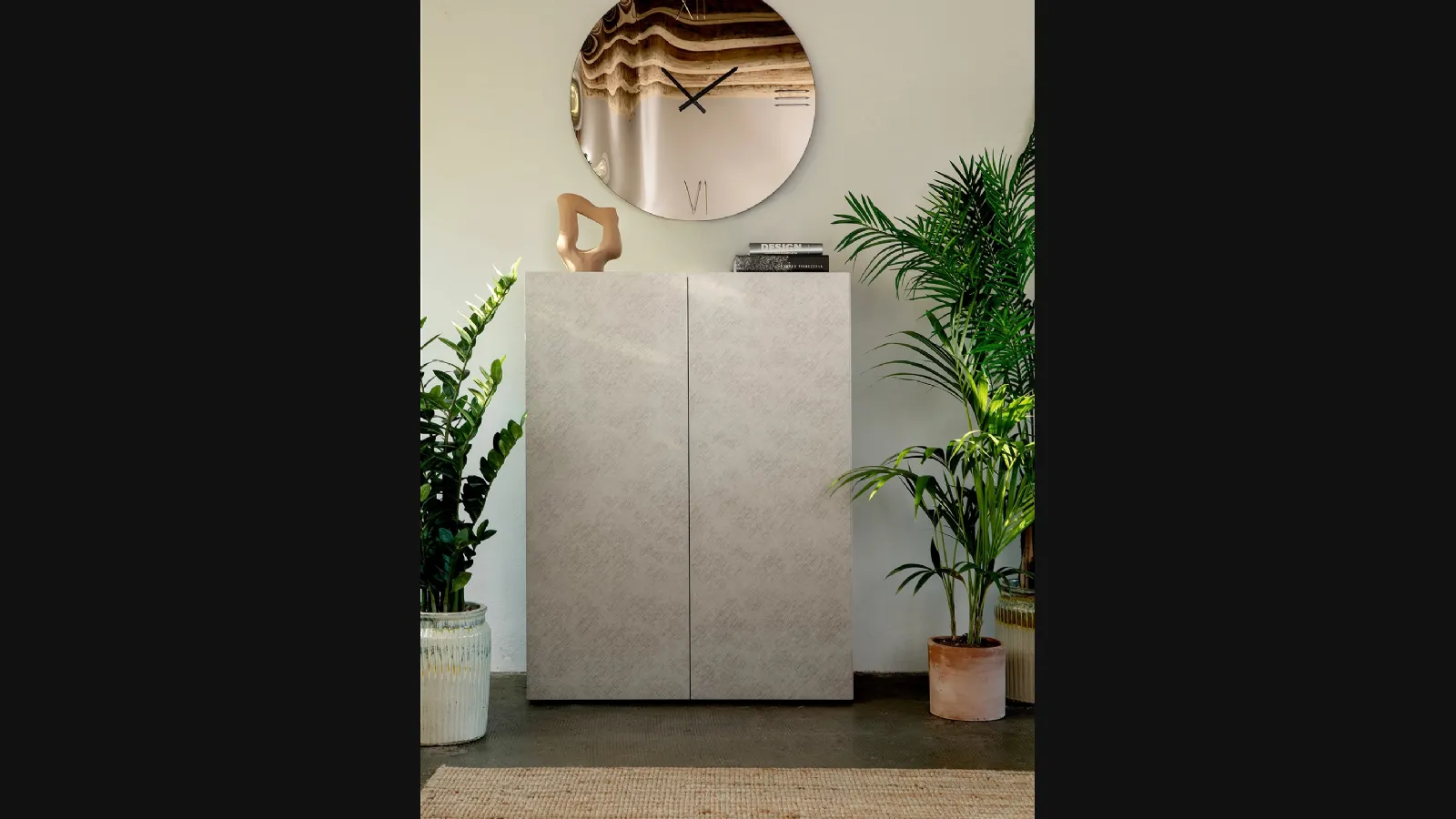 Madia Coated in legno con lavorazione spazzolata di Tonin Casa