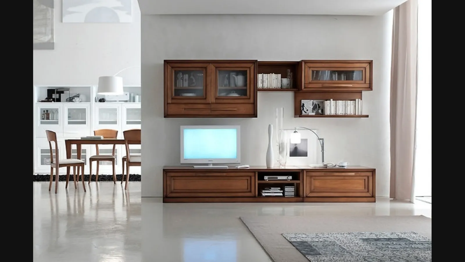 Parete Attrezzata Cristina 21P16 finitura Noisette di Fasolin