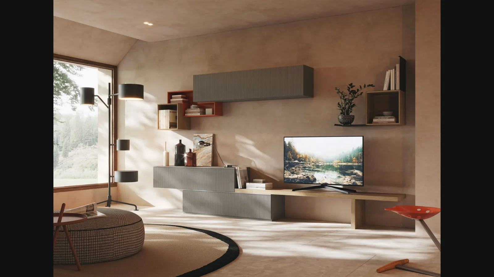 Parete Attrezzata Living LV713 di Giessegi
