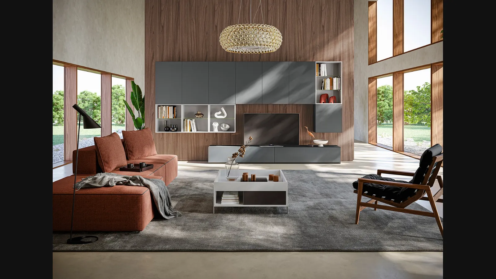 Parete Attrezzata Living LV727 di Giessegi