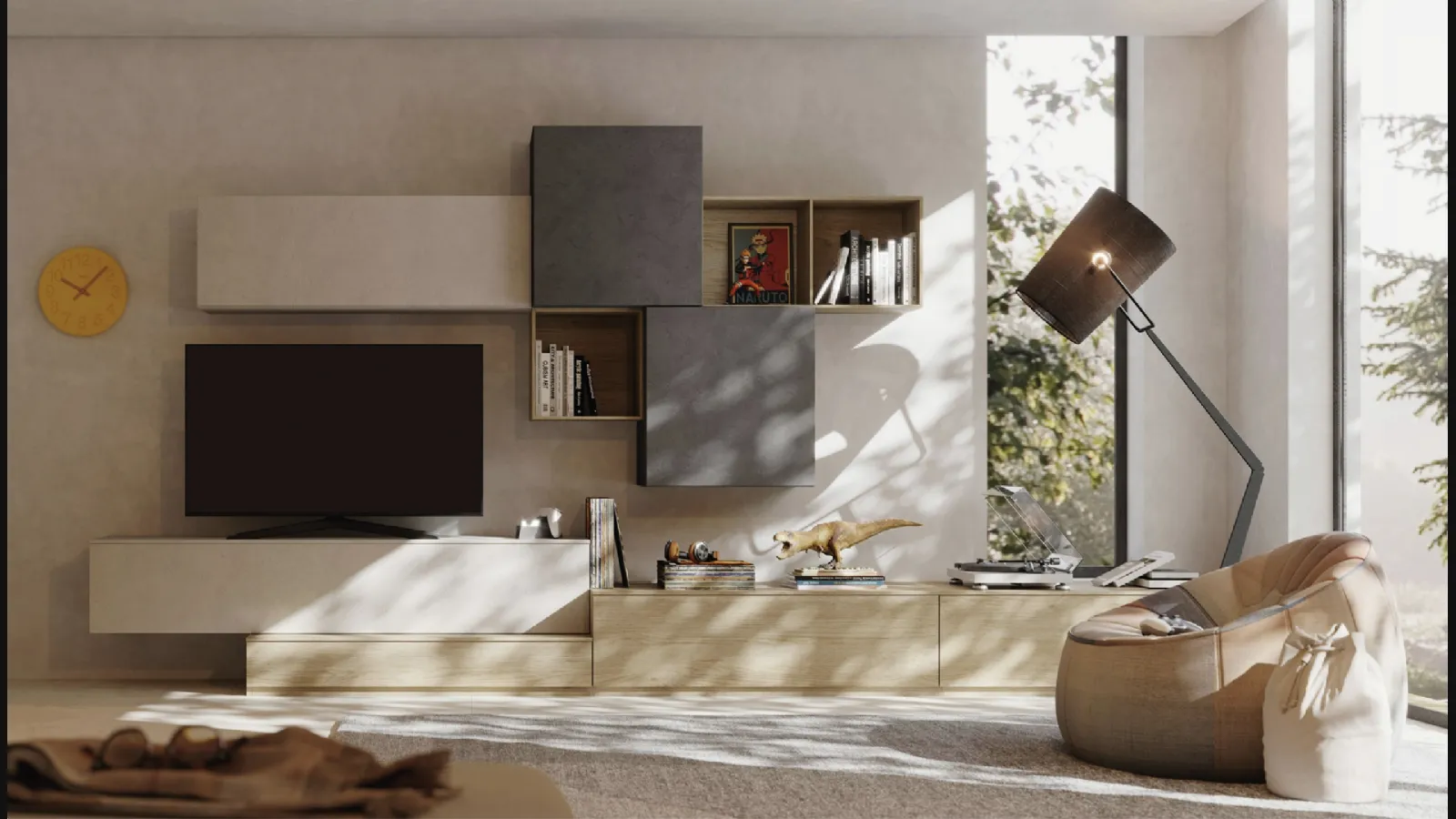 Parete Attrezzata Living LV729 di Giessegi