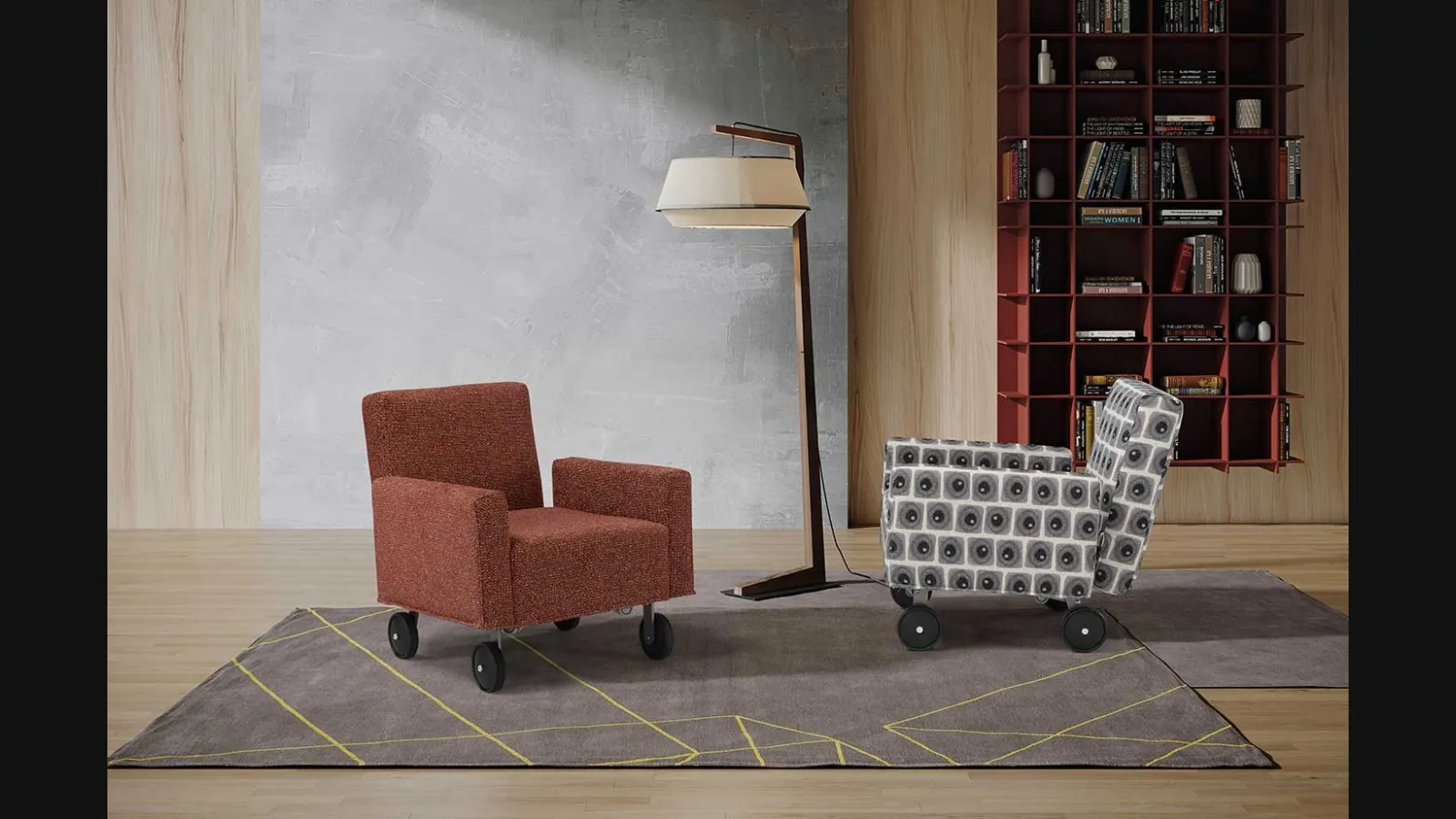 Poltroncina trasformabile in pouf QQ di Egoitaliano