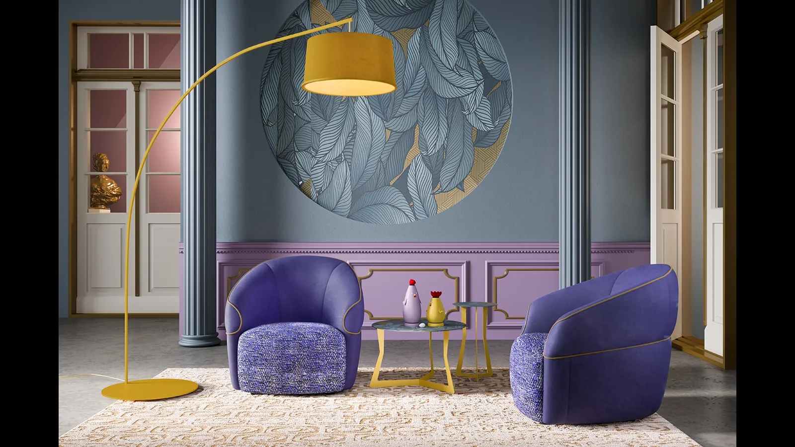 Poltroncina Suni in tessuto di Egoitaliano