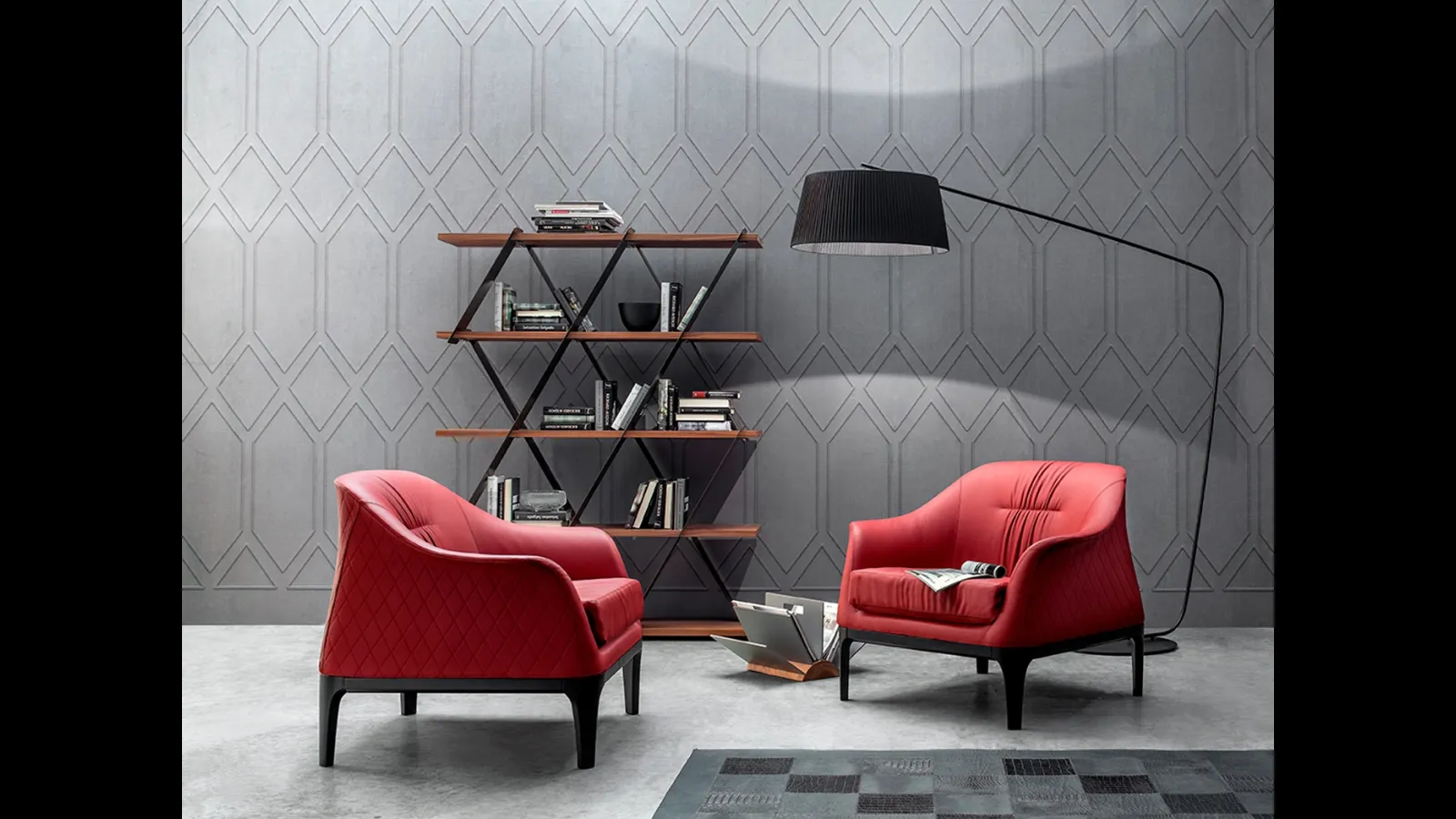 Poltrona Tiffany trapuntata e rivestita in morbida ecopelle di Tonin Casa