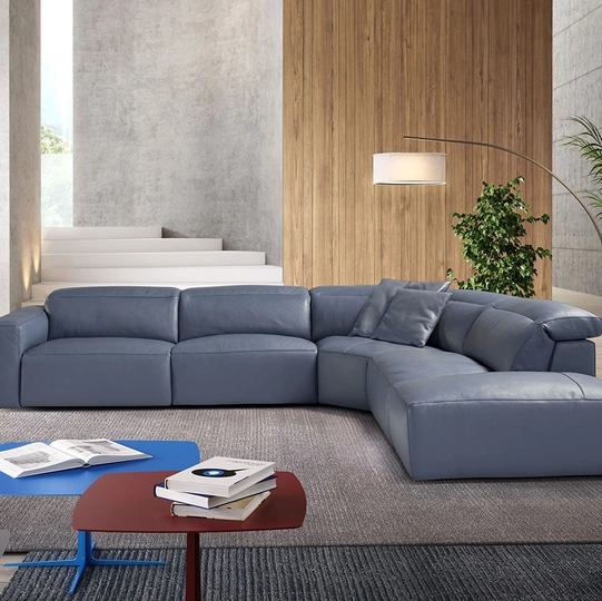 Divano relax in pelle Beverly di Egoitaliano