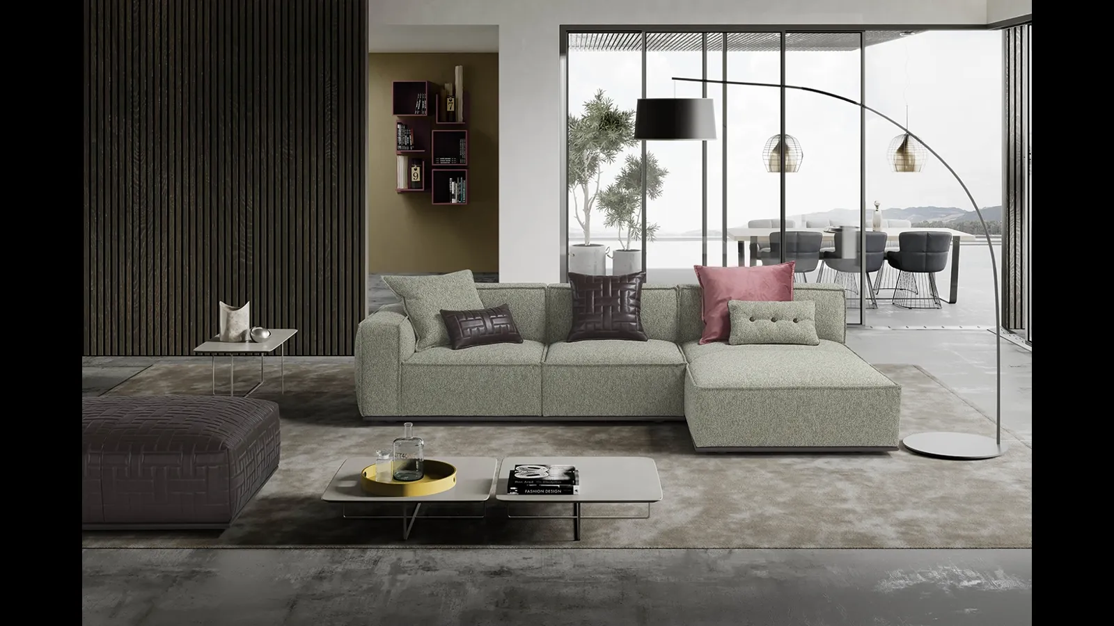 Divano con penisola Plaza di Egoitaliano