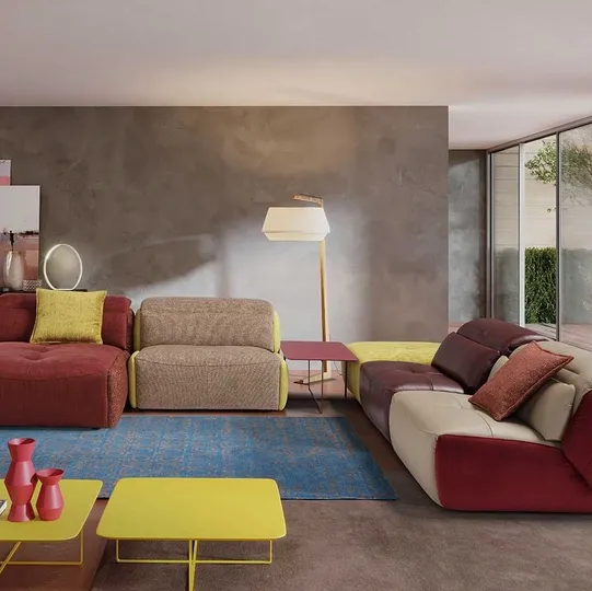 Divano angolare con penisola Selfy di Egoitaliano