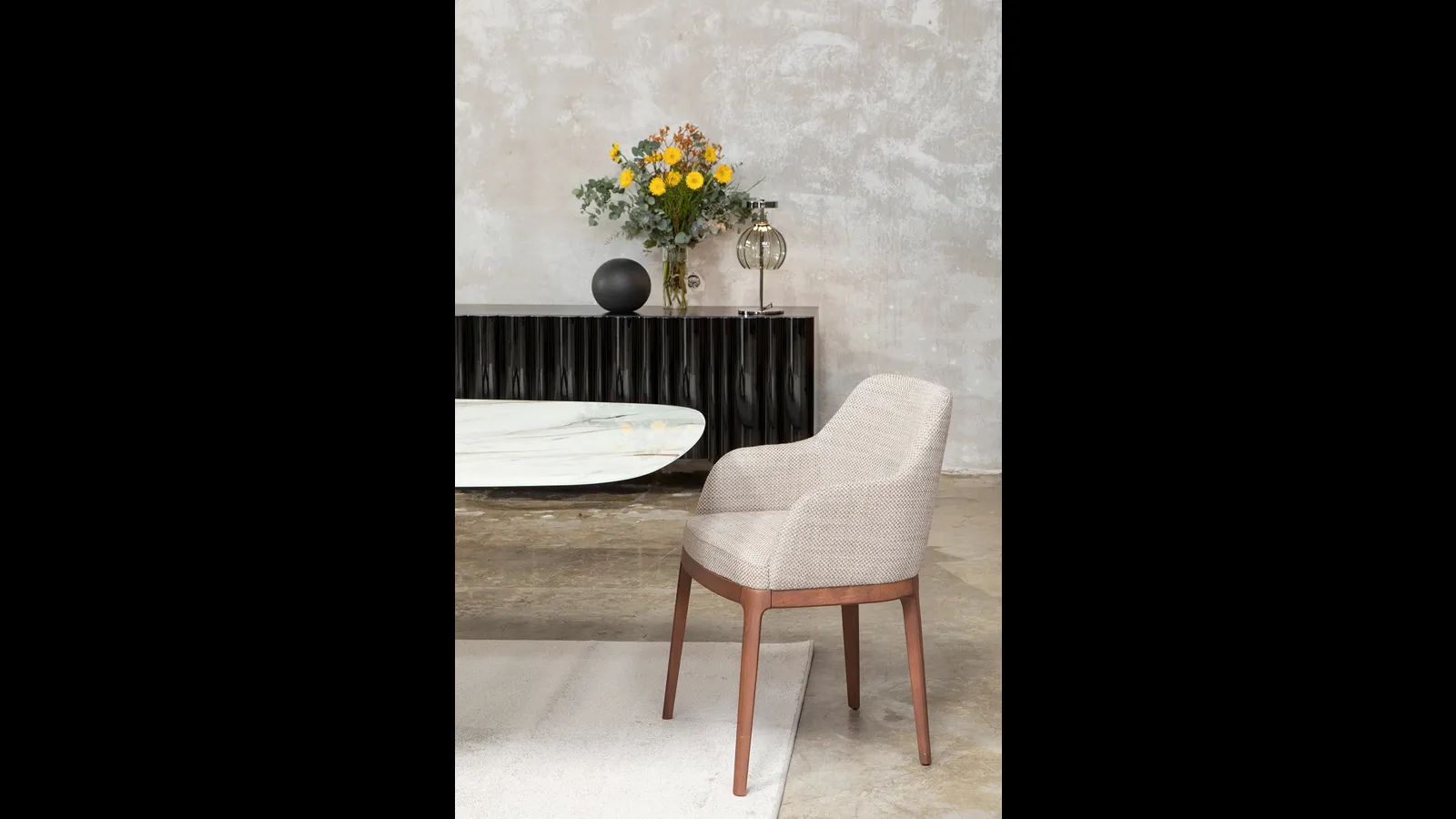 Sedia con e senza braccioli Cleo di Tonin Casa