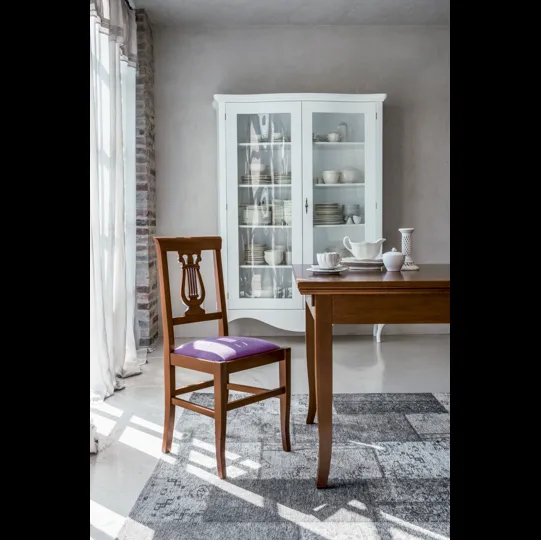 Sedia in legno con seduta in tessuto Viale di Tonin Casa