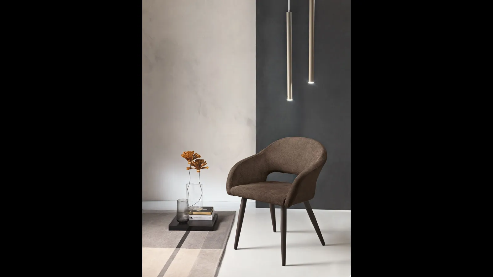 Sedia West in tessuto imbottito di Capodarte