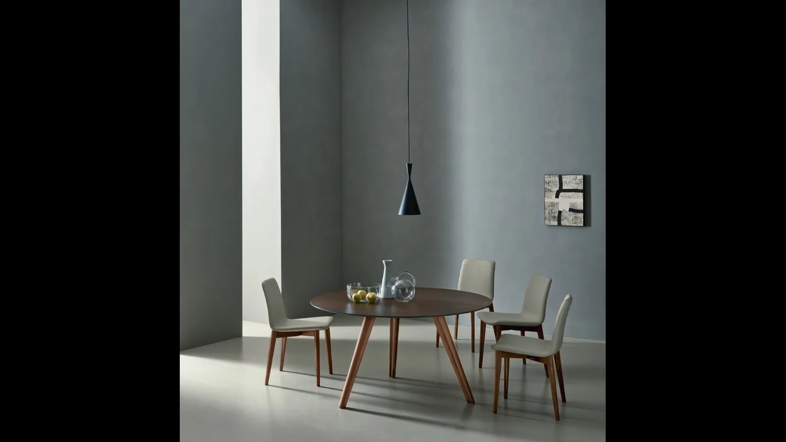 Tavolo Bistrot in ceramica Ossido Bruno di Sangiacomo