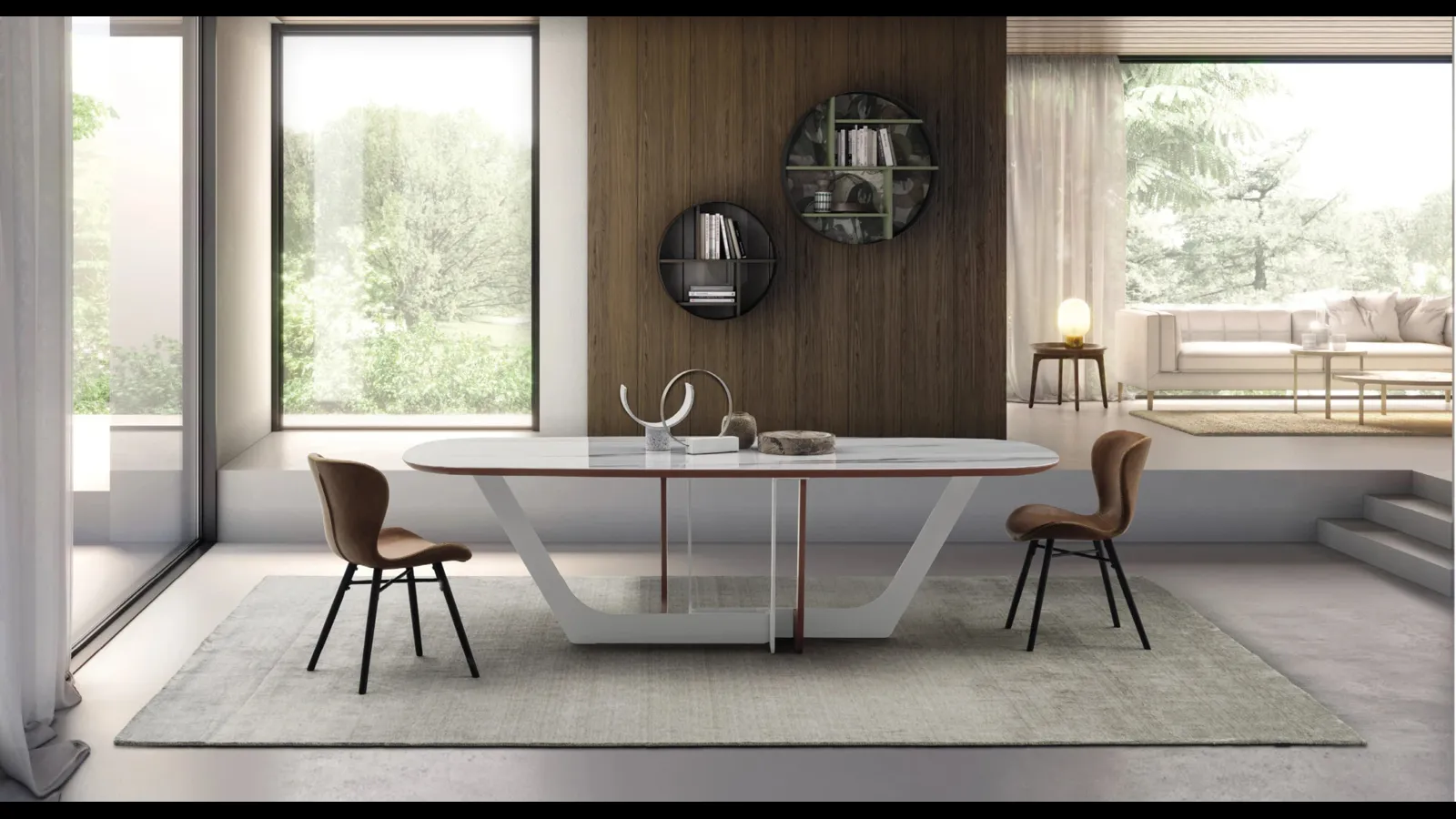 Tavolo Piano Cosmopolitan My Glass di Devina Nais