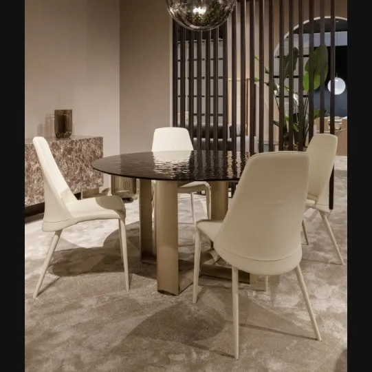 Tavolo Cube Round di Tonin Casa