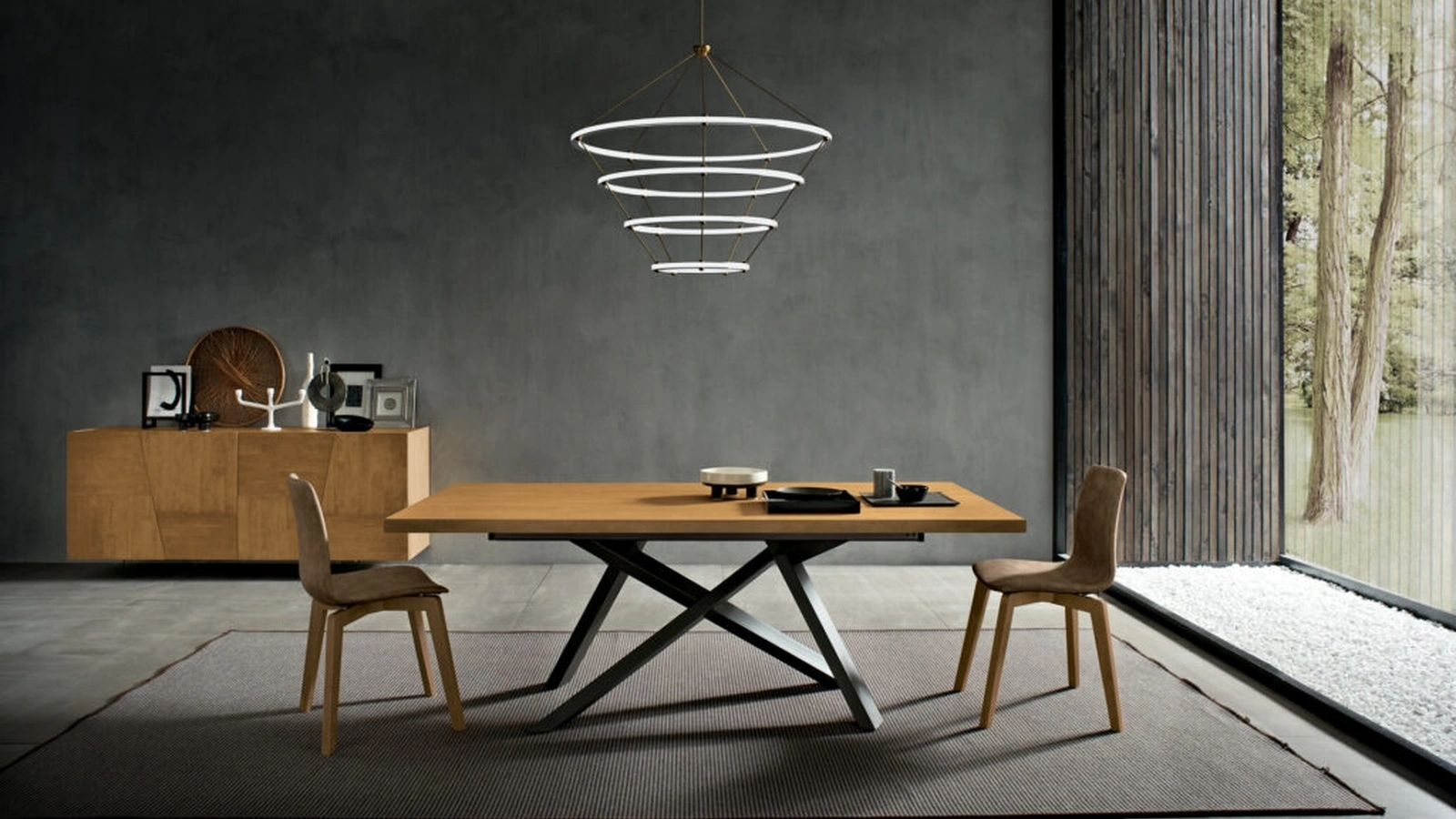 Tavolo Crossing estensibile di FGF Mobili