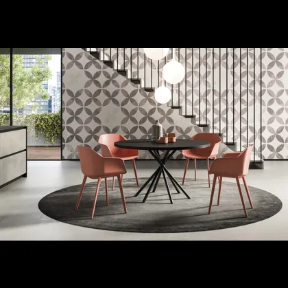 Tavolo rotondo Miky 6 gambe di FGF Mobili