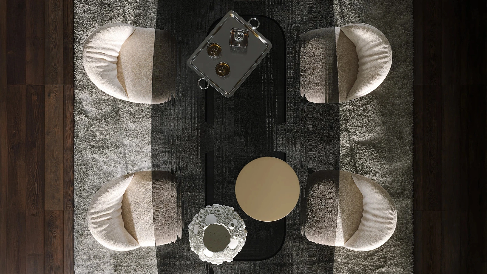 Tavolo in vetro Millerighe di Tonin Casa