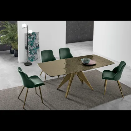 Tavolo Minosse in vetro di Target Point