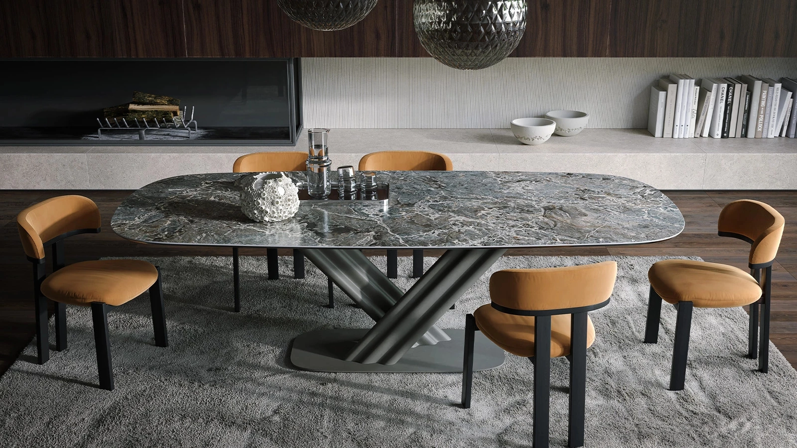 Tavolo Sipario in ceramica di Tonin Casa