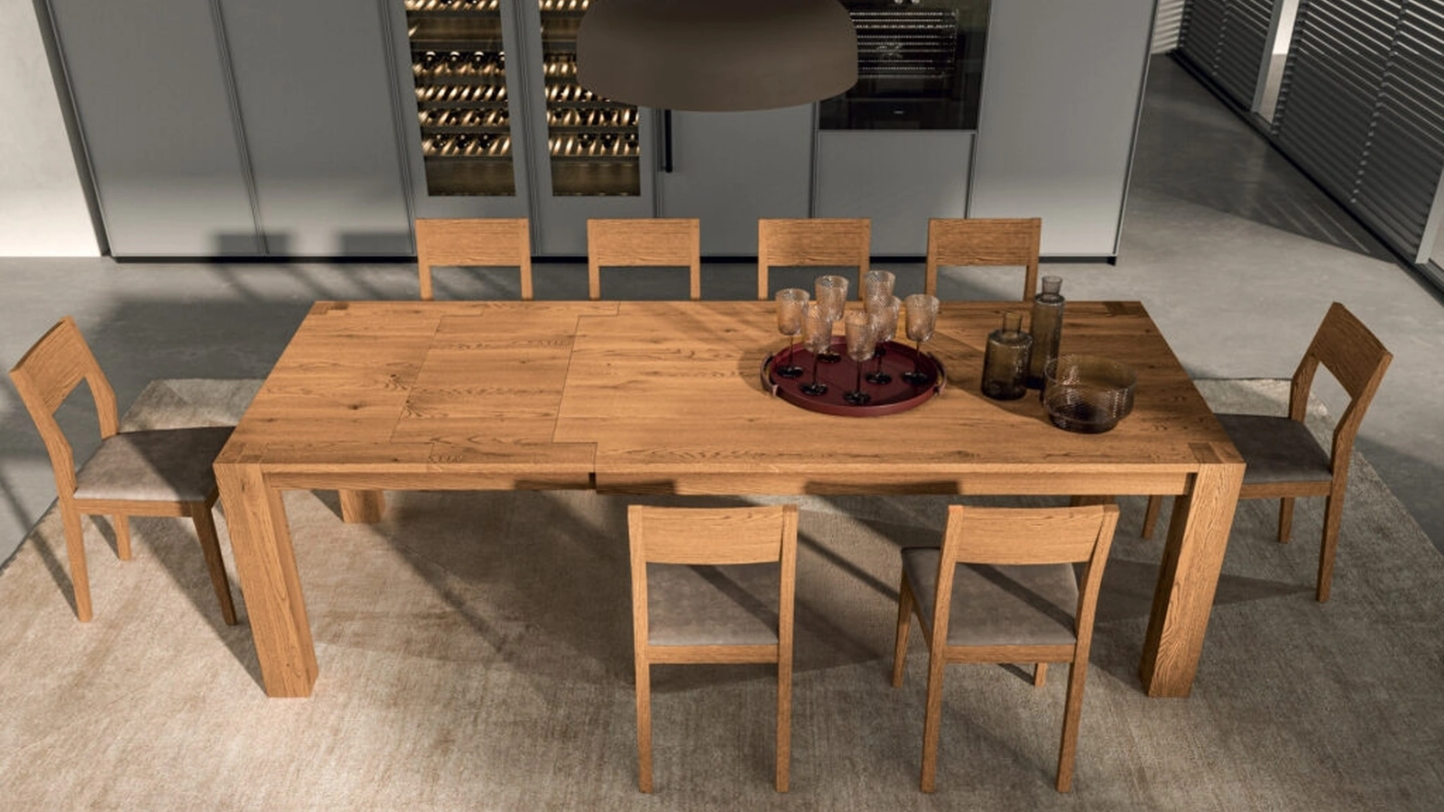 Tavolo allungabile Square di FGF Mobili