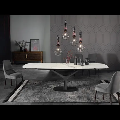 Tavolo allungabile con top in ceramica Ariston di Tonin Casa