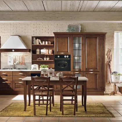 Cucina Classica angolare in legno Armonia 02 di Colombini Casa Artec