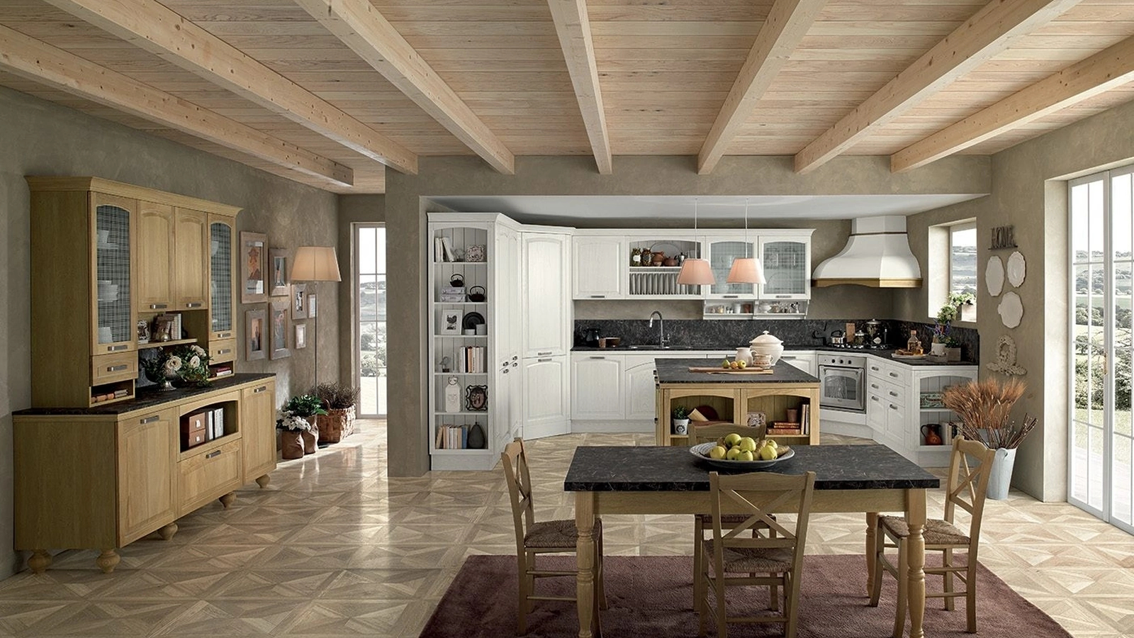 Cucina Classica ad angolo Mida 04 di Colombini Kitchen