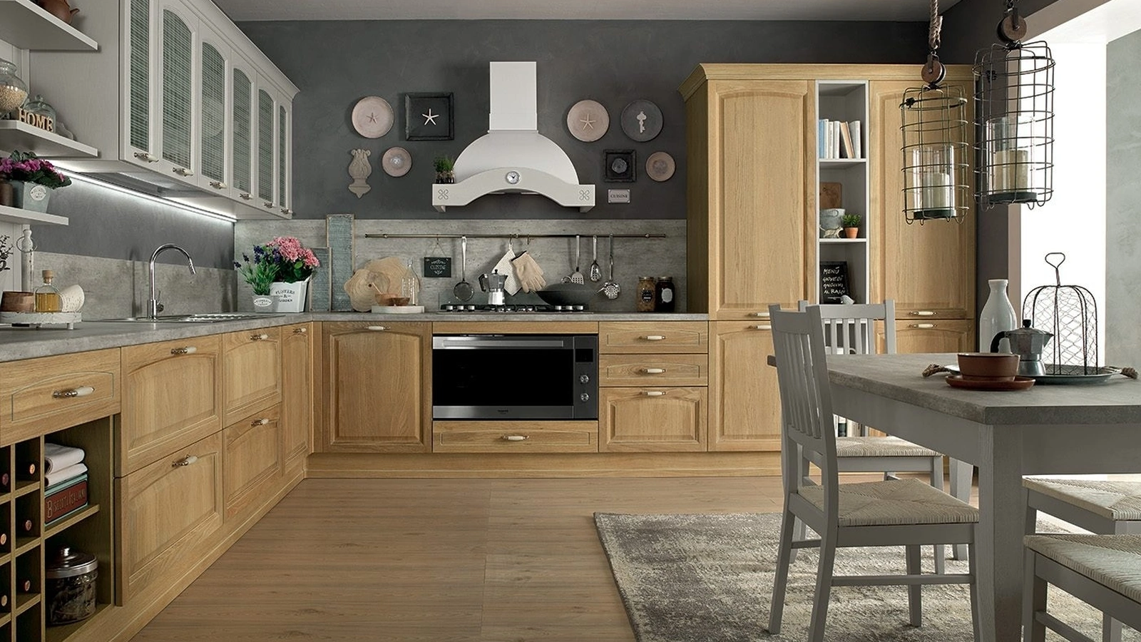 Cucina Classica angolare Mida 07 di Colombini Kitchen