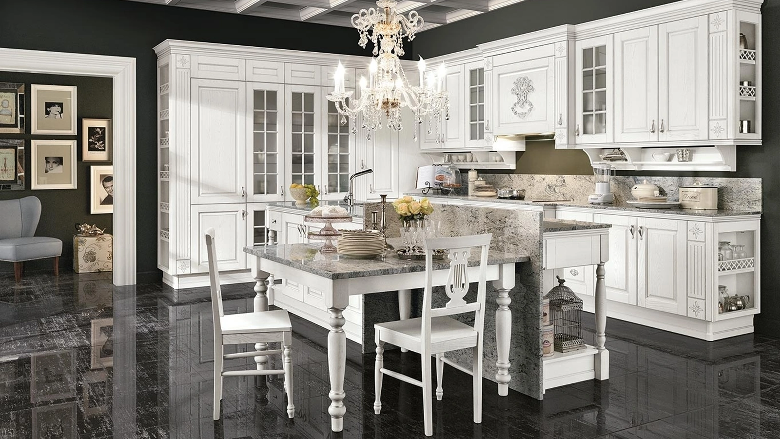 Cucina Classica con isola Opera 04 di Colombini Kitchen