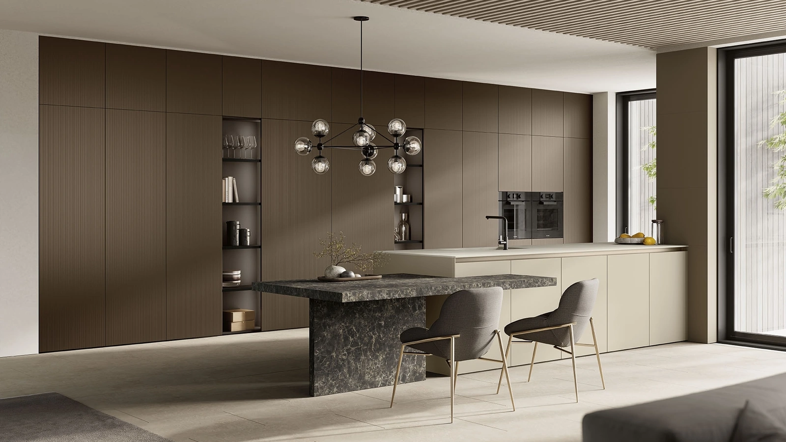 Cucina Moderna con penisola Angolo 37 05 di Colombini Kitchen