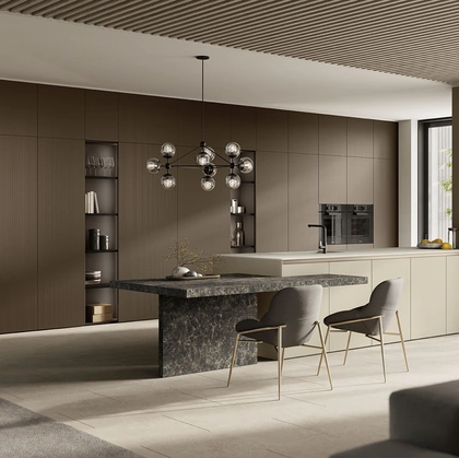 Cucina Moderna con penisola Angolo 37 05 di Colombini Kitchen