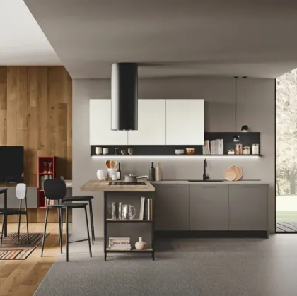 Cucina Moderna con penisola Art-Kaya 03 di Stosa