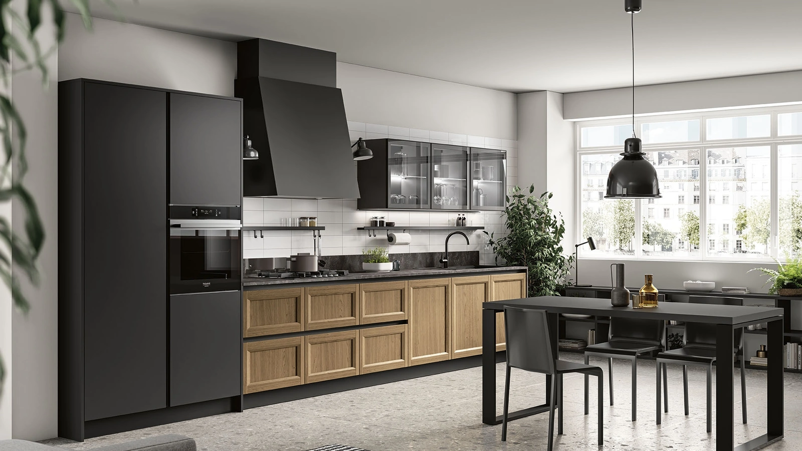 Cucina Moderna lineare Futura 13 di Colombini Casa Artec