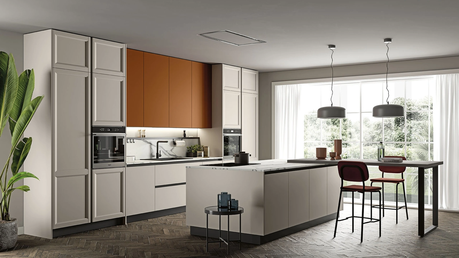 Cucina Moderna con isola Futura 15 di Colombini Casa Artec