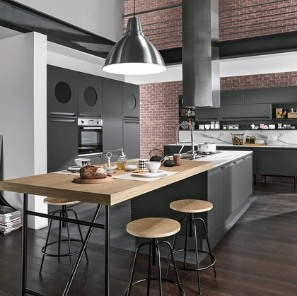 Cucina Moderna con isola Isla 01 di Colombini Casa Artec