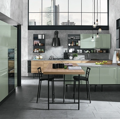 Cucina Moderna con penisola Isla 02 di Colombini Casa Artec