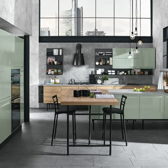 Cucina Moderna con penisola Isla 02 di Colombini Kitchen