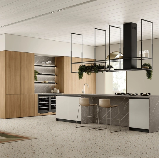 Cucina Moderna con isola Linea 09 di Colombini Casa Artec