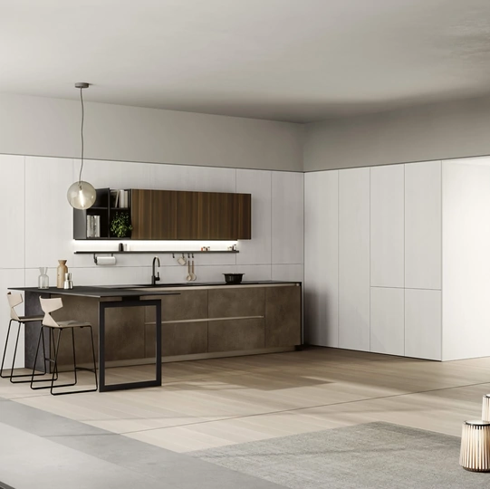 Cucina Moderna con penisola Lungomare 05 di Colombini Kitchen