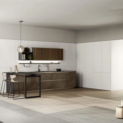 Cucina Moderna con penisola Lungomare 05 di Colombini Kitchen