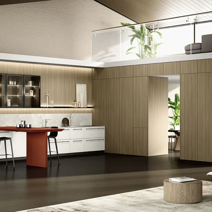 Cucina Moderna con penisola Lungomare 08 di Colombini Kitchen