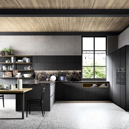 Cucina Moderna con penisola M05 Maestrale di Scandola