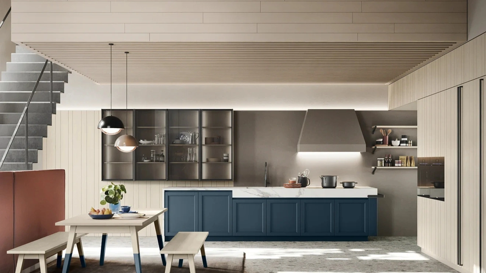 Cucina Moderna ad angolo M06 Maestrale di Scandola